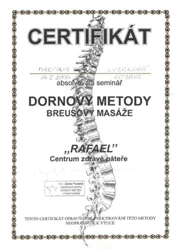 dornova metoda masaz martina lysakova hradec nad moravici